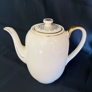 Vintage Schumann Bavaria Germany Gold Gild Ivory Large Coffee Or Teapot NICE
